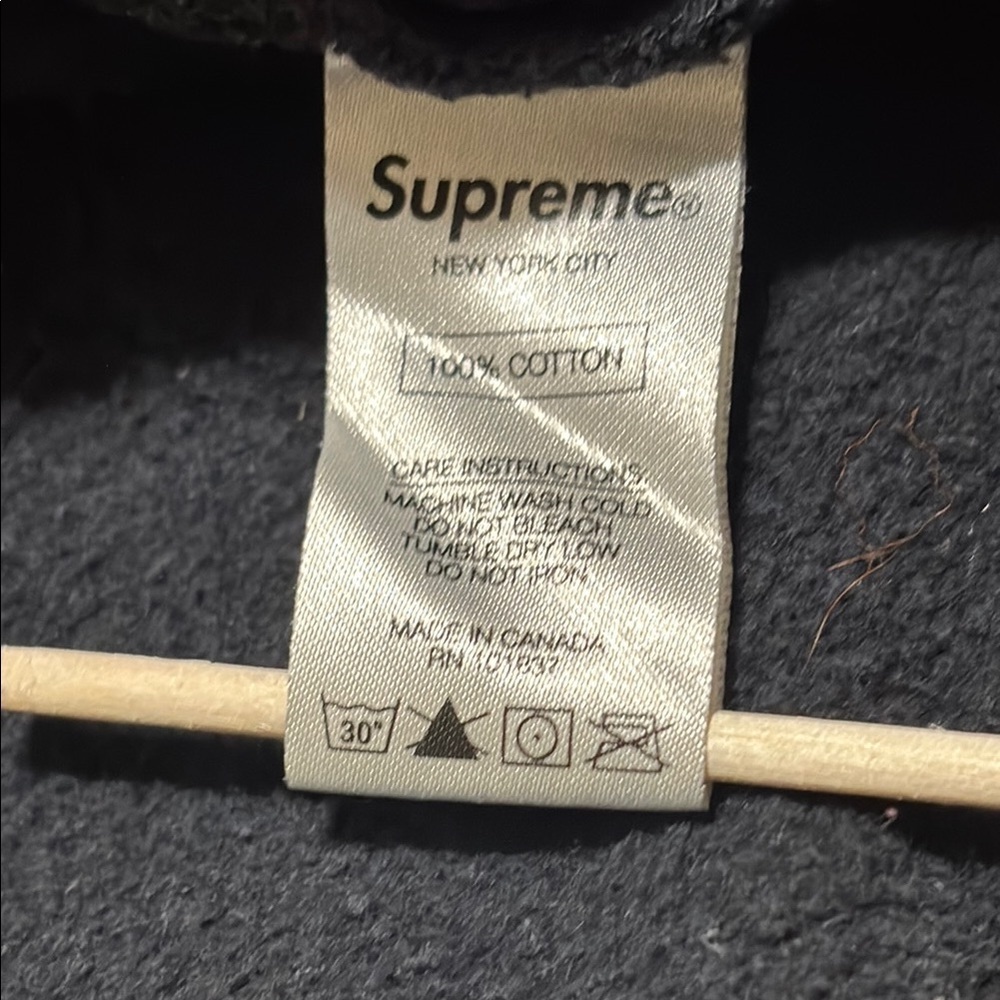 Supreme Butterfly Graphic Full Zip Hoodie Black Size Medium Made in Canada - Picture 7 of 11